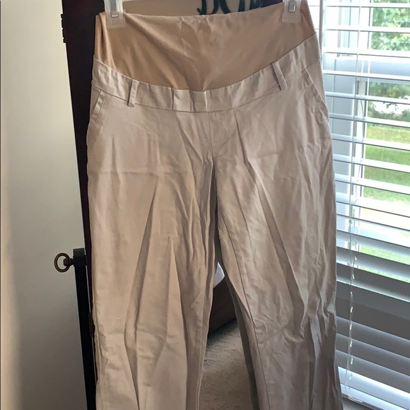 maternity khaki work pants